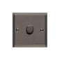 Elite Stepped Plate Range Polished Black Nickel Switches & Sockets, S06 - 1 Gang Dimmer 400 watts (Compatible with halogen/ incandescent bulbs) by Heritage Brass By M-Marcus