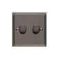 Elite Stepped Plate Range Polished Black Nickel Switches & Sockets, S06 - 2G Multi Location Secondary Dimmer by Heritage Brass By M-Marcus