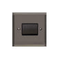 Elite Stepped Plate Range Polished Black Nickel Switches & Sockets, S06 - 6A Triple Pole Fan Isolator Switch by Heritage Brass By M-Marcus