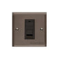Elite Stepped Plate Range Matt Bronze Switches & Sockets, S09 - 1 Gang CAT6 by Heritage Brass By M-Marcus
