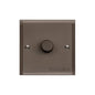 Elite Stepped Plate Range Matt Bronze Switches & Sockets, S09 - 1G Multi Location Secondary Dimmer by Heritage Brass By M-Marcus