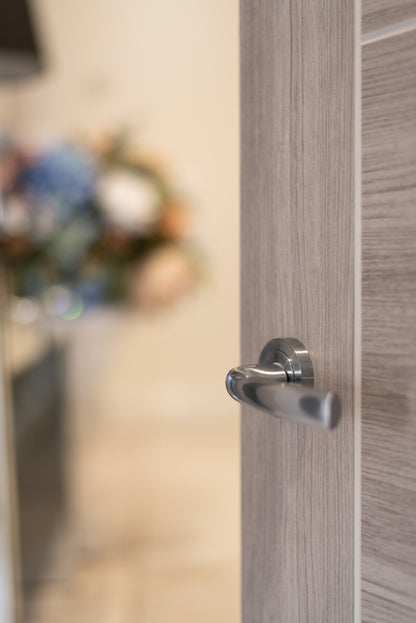 STATUS Nevada Lever Door Handle on Round Rose - additional image