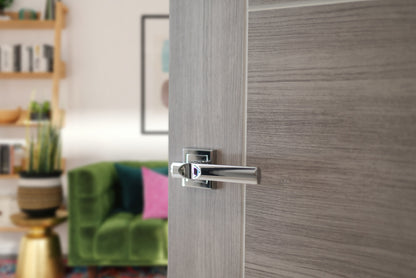 STATUS Kansas Lever Door Handle on Square Rose - additional image