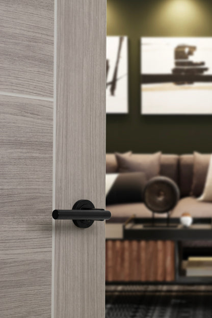 STATUS Nebraska Lever Door Handle on Round Rose - additional image