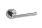 STATUS Nebraska Lever Door Handle on Round Rose - Polished Chrome - Default