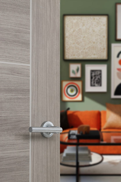 STATUS Nebraska Lever Door Handle on Round Rose - additional image