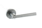 STATUS Nebraska Lever Door Handle on Round Rose - Satin Chrome - Default