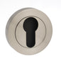 STATUS Euro Escutcheons on Round Rose - Satin Nickel - Default