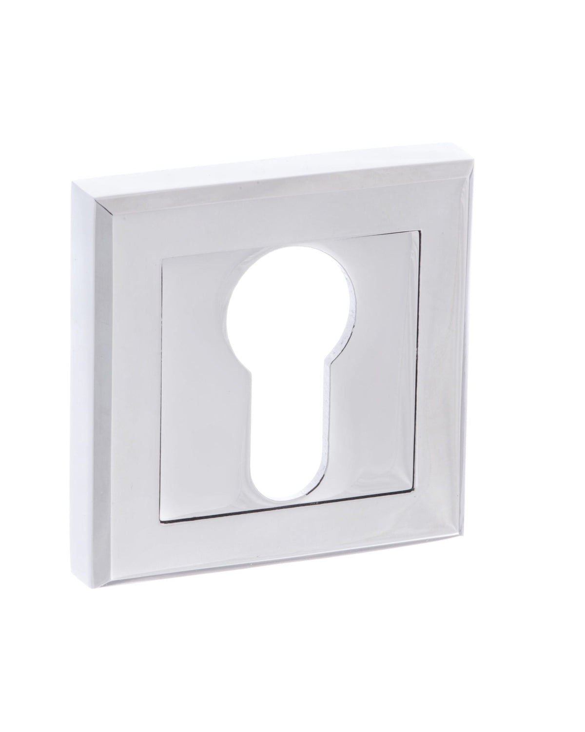 STATUS Euro Escutcheons on Square Rose - Polished Chrome - Default