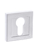 STATUS Euro Escutcheons on Square Rose - Polished Chrome - Default