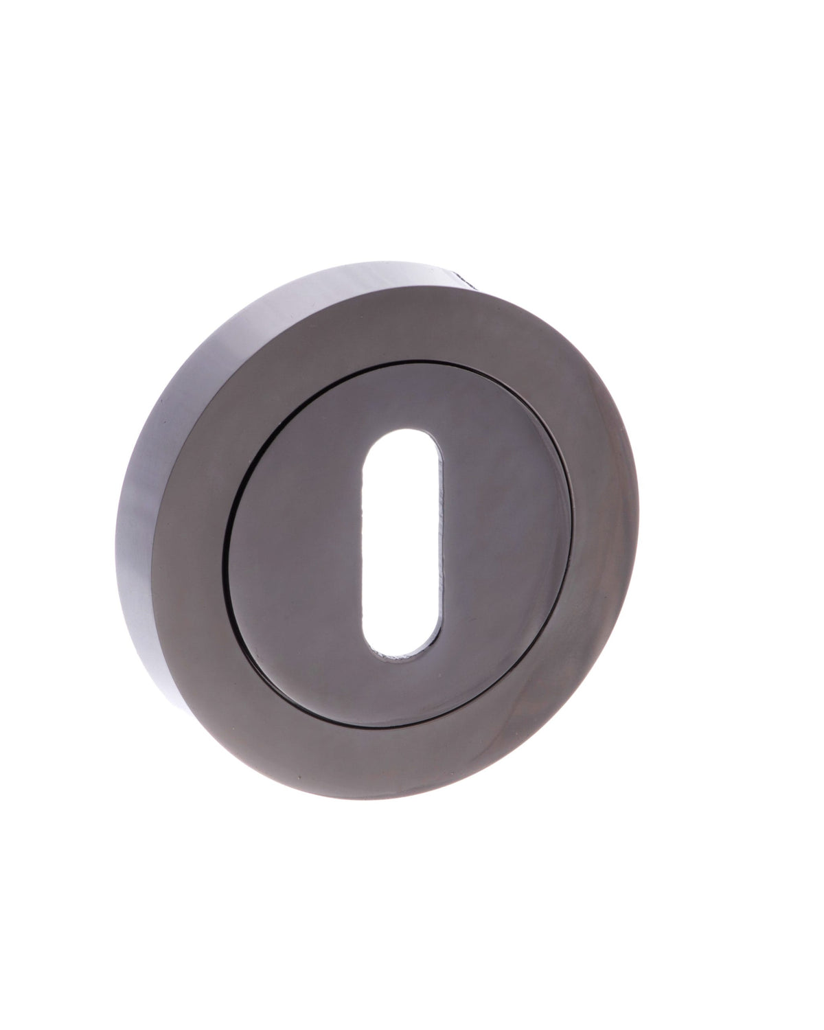 STATUS Key Escutcheons on Round Rose - Black Nickel - Default