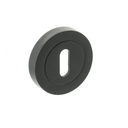 STATUS Key Escutcheons on Round Rose - Matt Black - Default