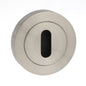STATUS Key Escutcheons on Round Rose - Satin Nickel - Default