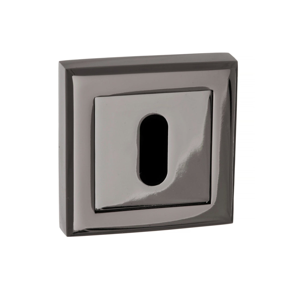 STATUS Key Escutcheons on Square Rose - Black Nickel - Default