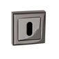 STATUS Key Escutcheons on Square Rose - Black Nickel - Default