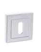 STATUS Key Escutcheons on Square Rose - Polished Chrome - Default
