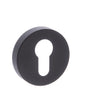STATUS Euro Escutcheons on S4 Round Rose - Matt Black - Default