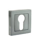 STATUS Euro Escutcheons on S4 Square Rose - Satin Chrome - Default