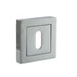 STATUS Key Escutcheons on S4 Square Rose - Polished Chrome - Default