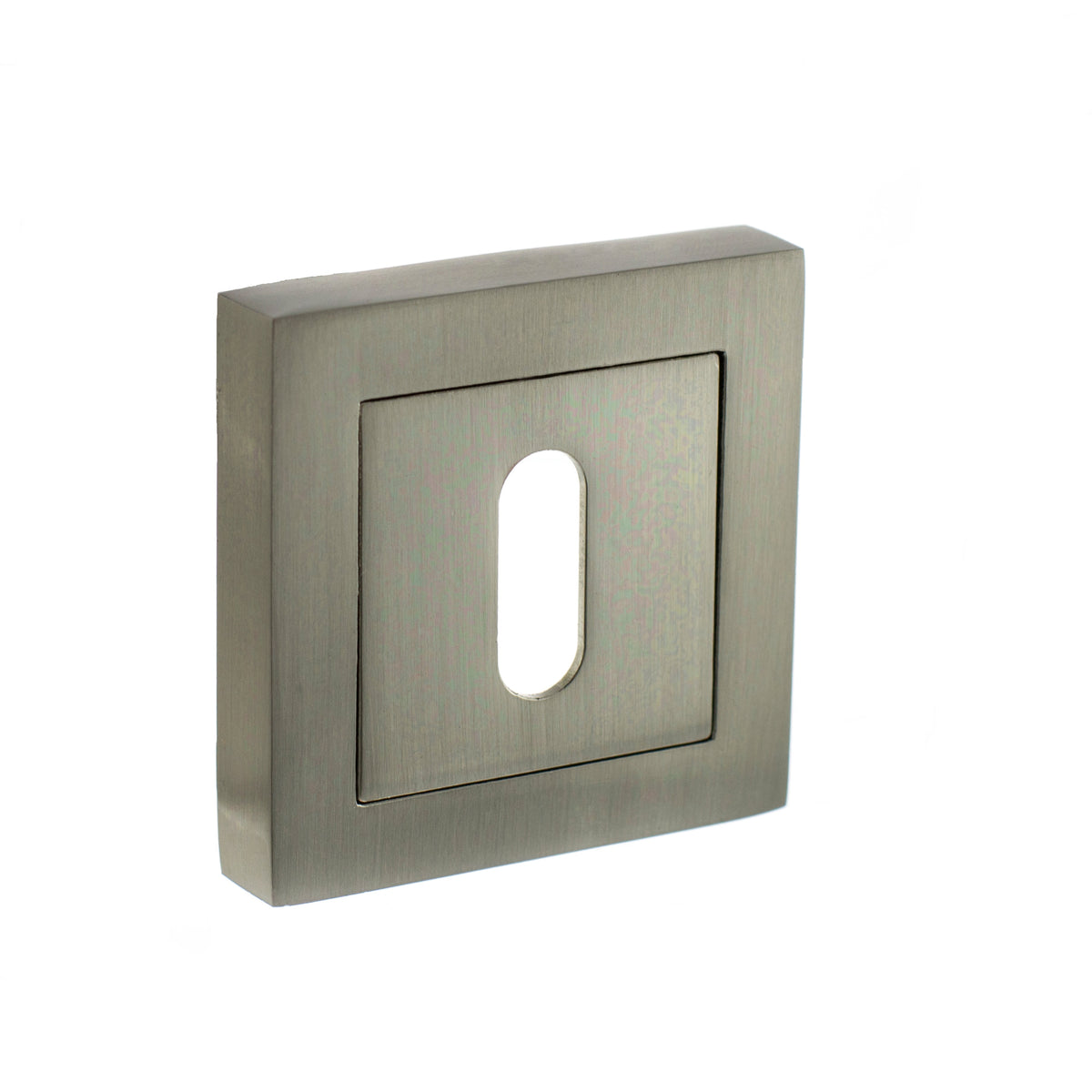 STATUS Key Escutcheons on S4 Square Rose - Satin Nickel - Default