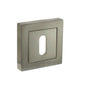 STATUS Key Escutcheons on S4 Square Rose - Satin Nickel - Default