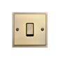 Elite Stepped Plate Range Antique Brass Switches & Sockets, S91 - 1 Gang Rocker Switch by Heritage Brass By M-Marcus