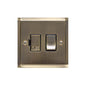 Elite Stepped Plate Range Antique Brass Switches & Sockets, S91 - Switched Spur (13 Amp) by Heritage Brass By M-Marcus