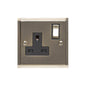 Elite Stepped Plate Range Antique Brass Switches & Sockets, S91 - Single Socket (13 Amp) by Heritage Brass By M-Marcus