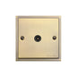 Elite Stepped Plate Range Antique Brass Switches & Sockets, S91 - 1 Gang Isolated TV Coaxial Socket by Heritage Brass By M-Marcus