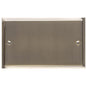 Elite Stepped Plate Range Antique Brass Switches & Sockets, S91 - Double Blank Plate by Heritage Brass By M-Marcus