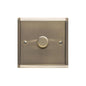 Elite Stepped Plate Range Antique Brass Switches & Sockets, S91 - 1G Multi Location Primary Dimmer by Heritage Brass By M-Marcus