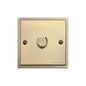 Elite Stepped Plate Range Antique Brass Switches & Sockets, S91 - 1 Gang Dimmer 400 watts (Compatible with halogen/ incandescent bulbs) by Heritage Brass By M-Marcus