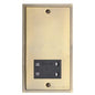 Elite Stepped Plate Range Antique Brass Switches & Sockets, S91 - Shaver Socket Output Voltage 110/240V by Heritage Brass By M-Marcus