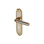 Saturn Door Handle on Plate by M Marcus - Heritage Brass
