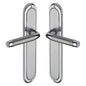 Saturn Long Door Handle on Plate by M Marcus - Heritage Brass