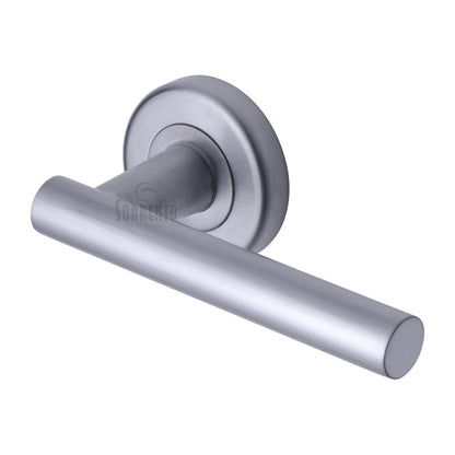 Shuttle Door Handle on Round Rose