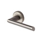 Mercury Zinc Door Handle on Round Rose - Apollo Finish