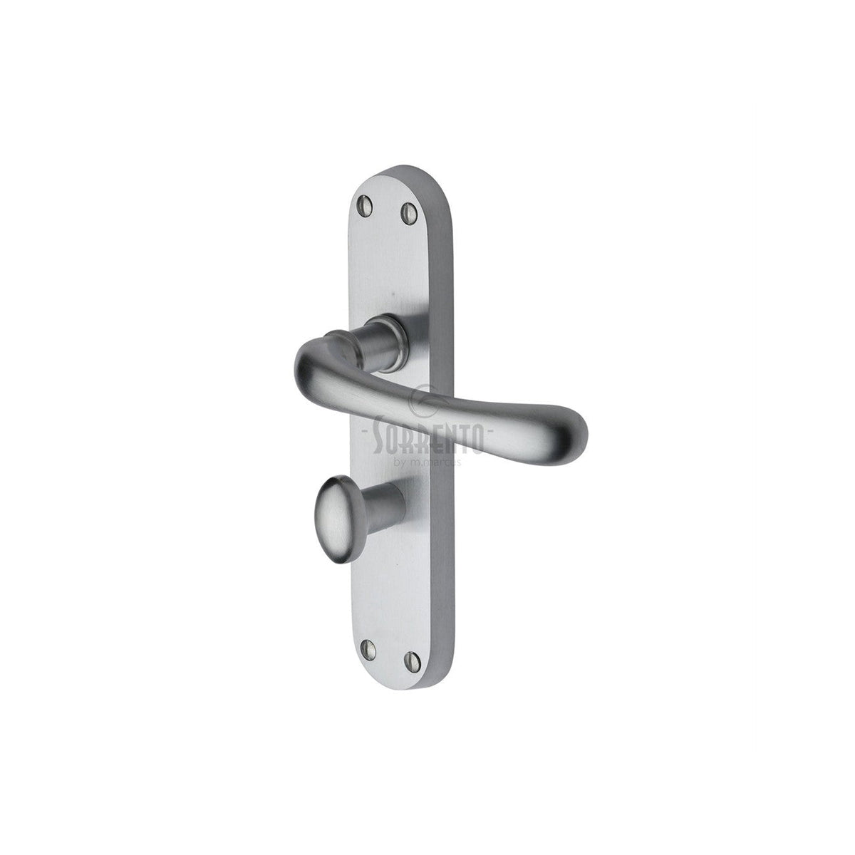 Donna Door Handle on Plate by M Marcus - Heritage Brass