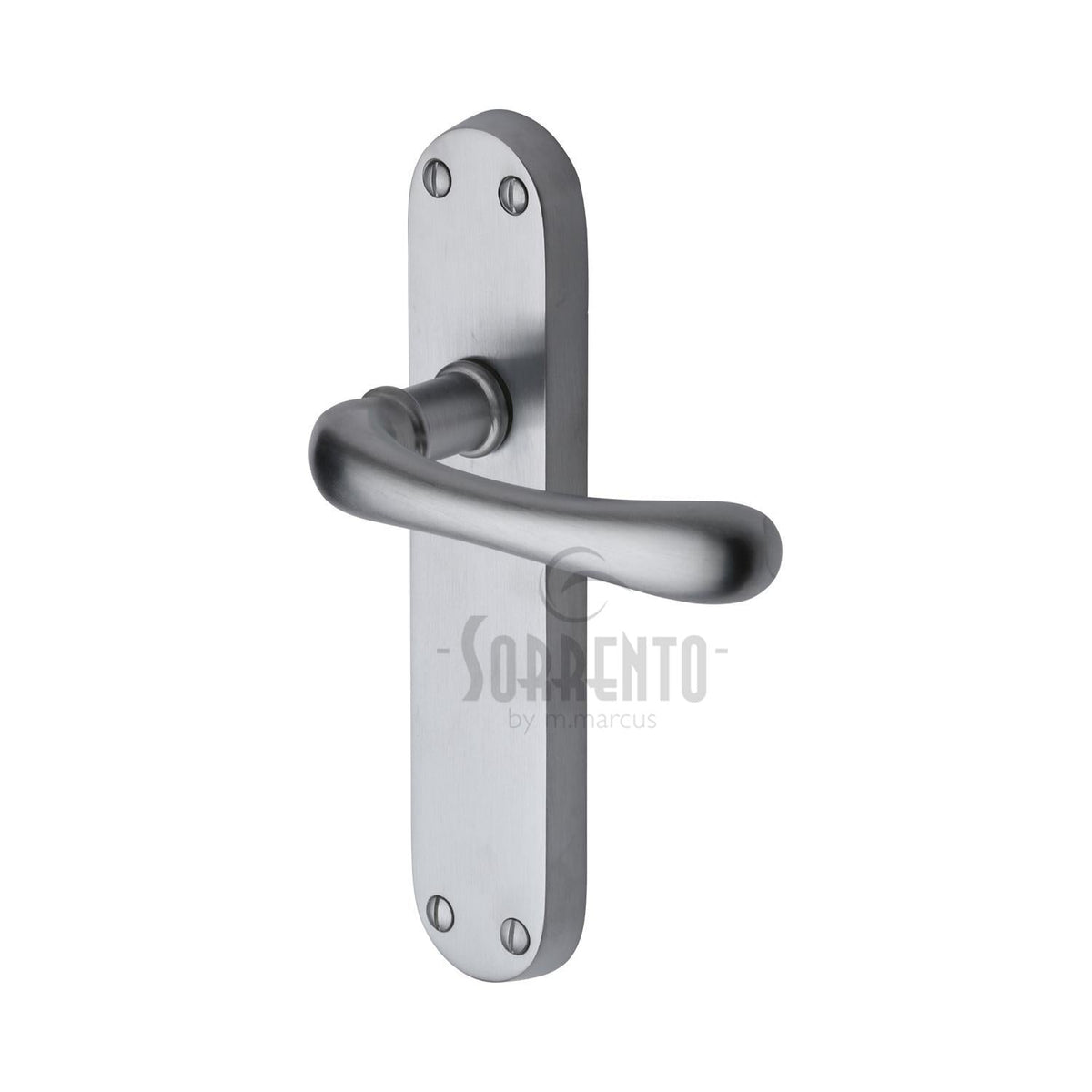 Donna Door Handle on Plate by M Marcus - Heritage Brass