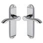 Aurora Door Handle on Plate by M Marcus - Heritage Brass