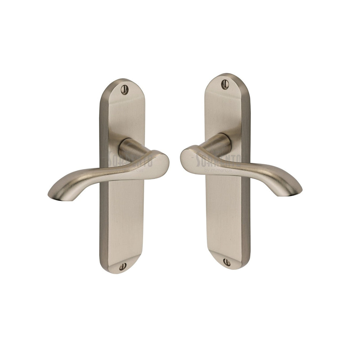 Atlanta Door Handle on Plate by M Marcus - Heritage Brass