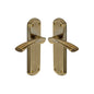 Atlanta Door Handle on Plate by M Marcus - Heritage Brass