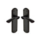 Atlanta Door Handle on Plate by M Marcus - Heritage Brass