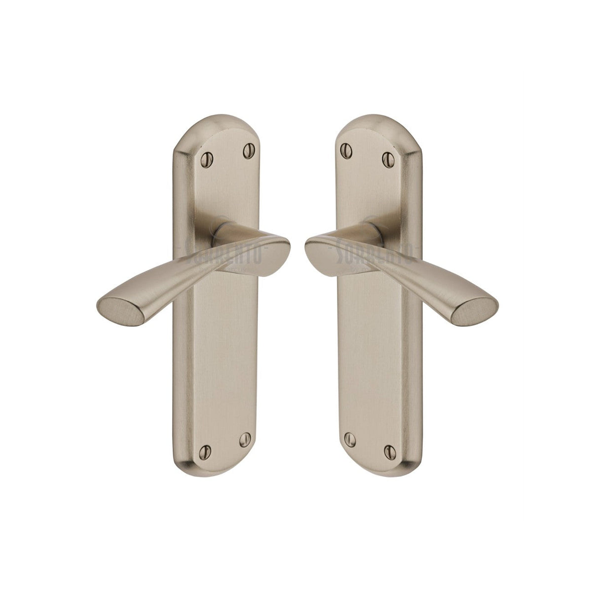 Atlanta Door Handle on Plate by M Marcus - Heritage Brass