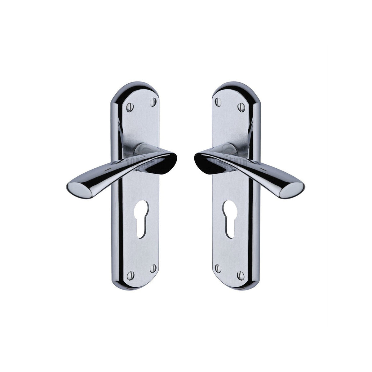 Atlanta Door Handle on Plate by M Marcus - Heritage Brass