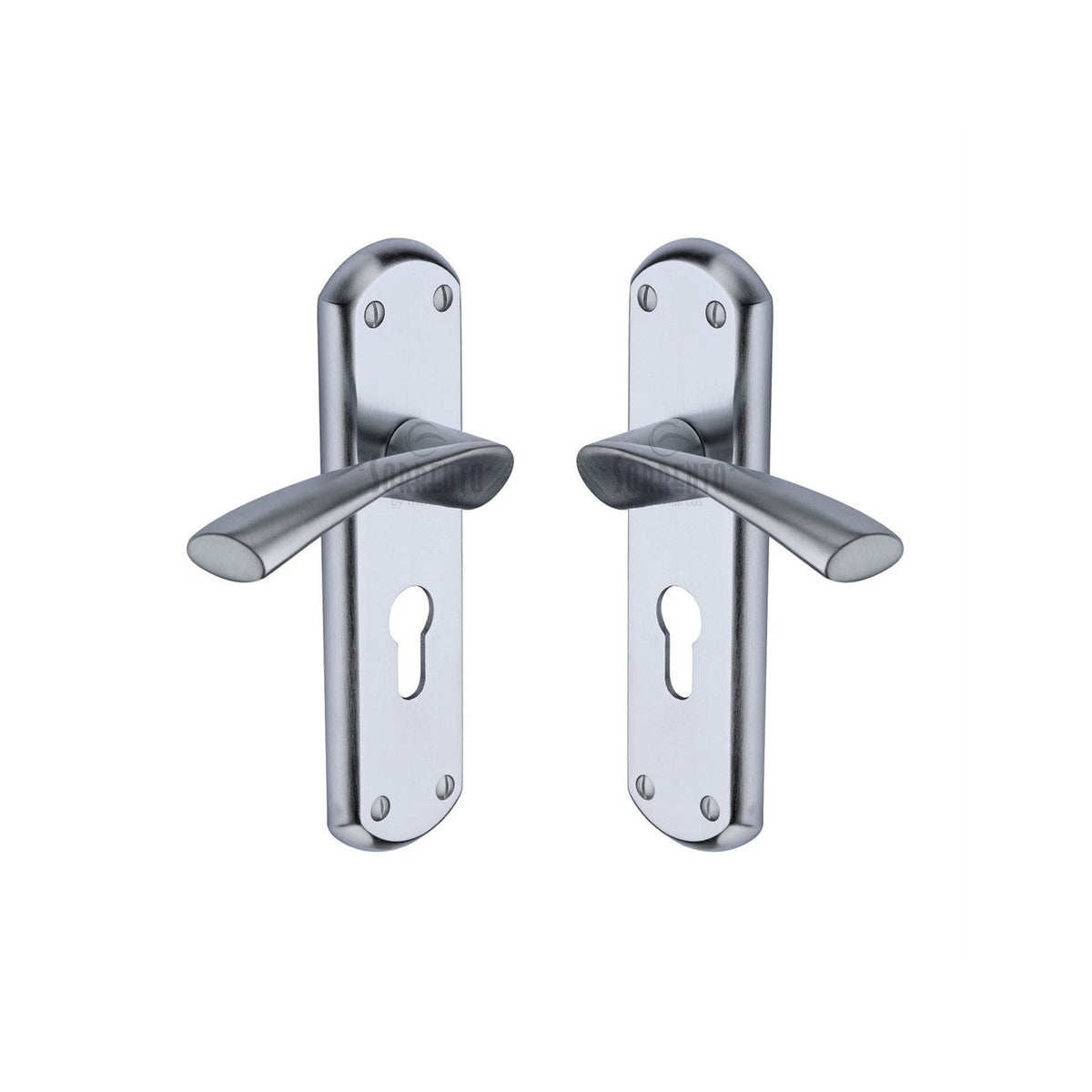 Atlanta Door Handle on Plate by M Marcus - Heritage Brass