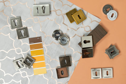 Senza Pari Key Escutcheons on Minimal Square Rose