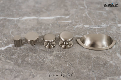 Old English Lincoln Solid Brass Victorian Cabinet Knob 32mm on Concealed Fix - additional image