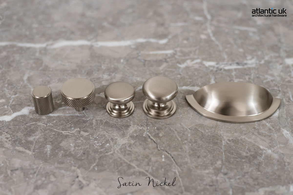 Old English Winchester Solid Brass Cabinet Cup Pull on Concealed Fix - additional image
