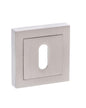 Senza Pari Key Escutcheons on Square Rose - Satin Nickel - Default